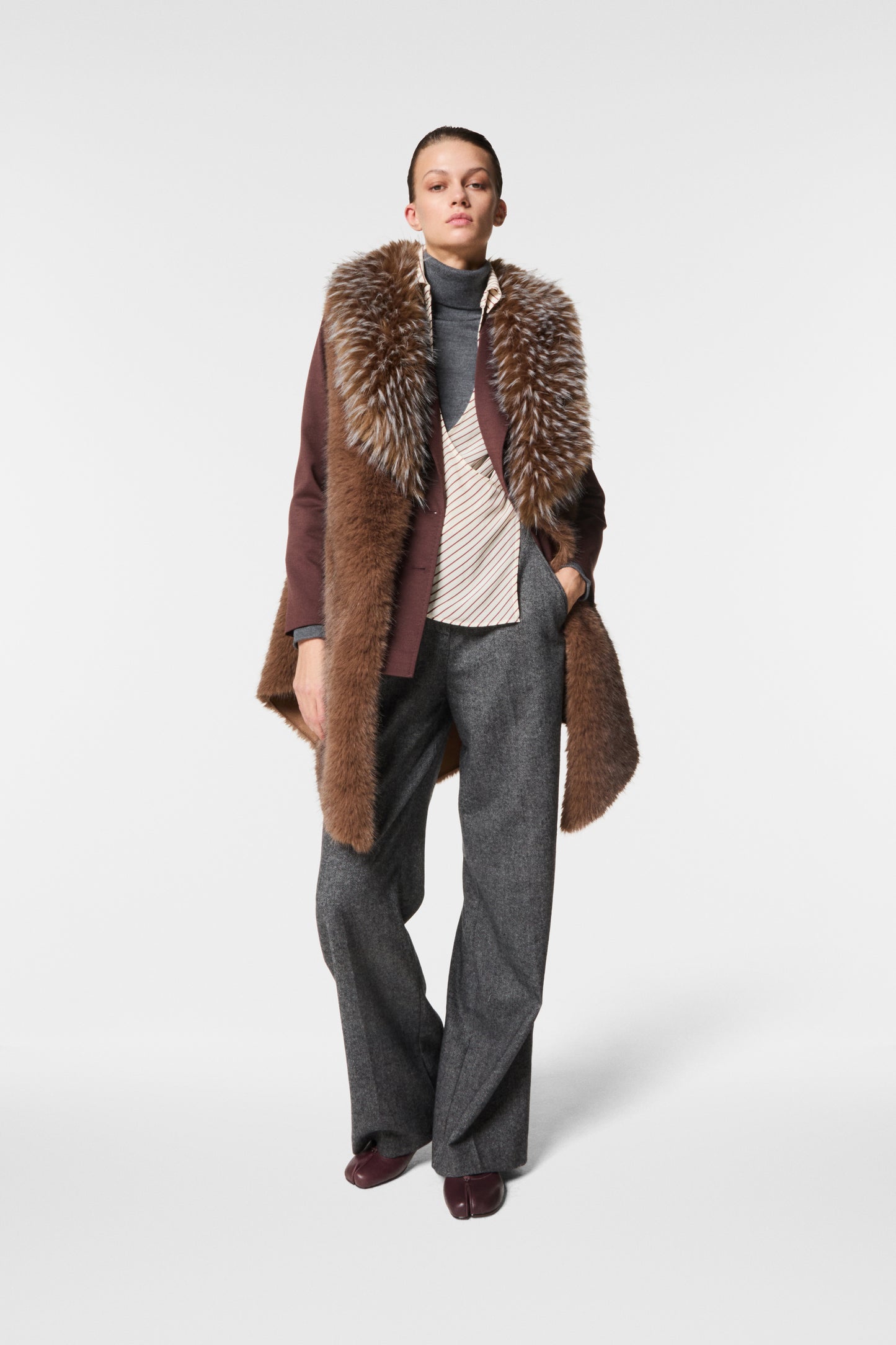 GILET IN ECOVOLPE PIUMA