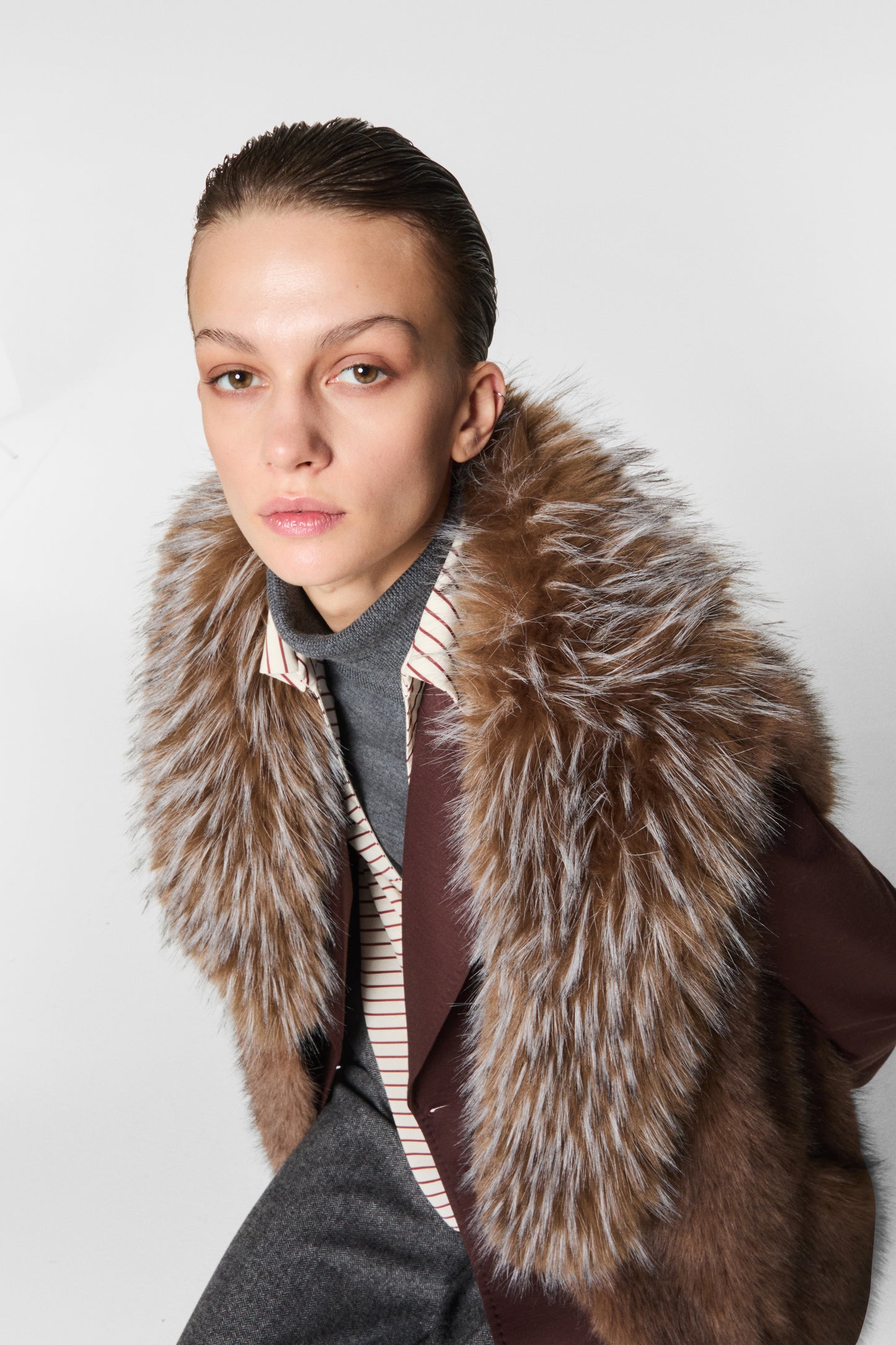 GILET IN ECOVOLPE PIUMA