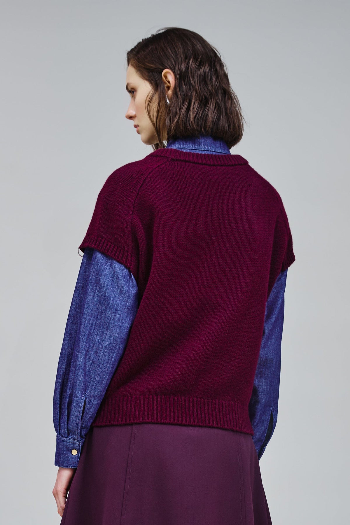 GILET IN MAGLIA MENTA