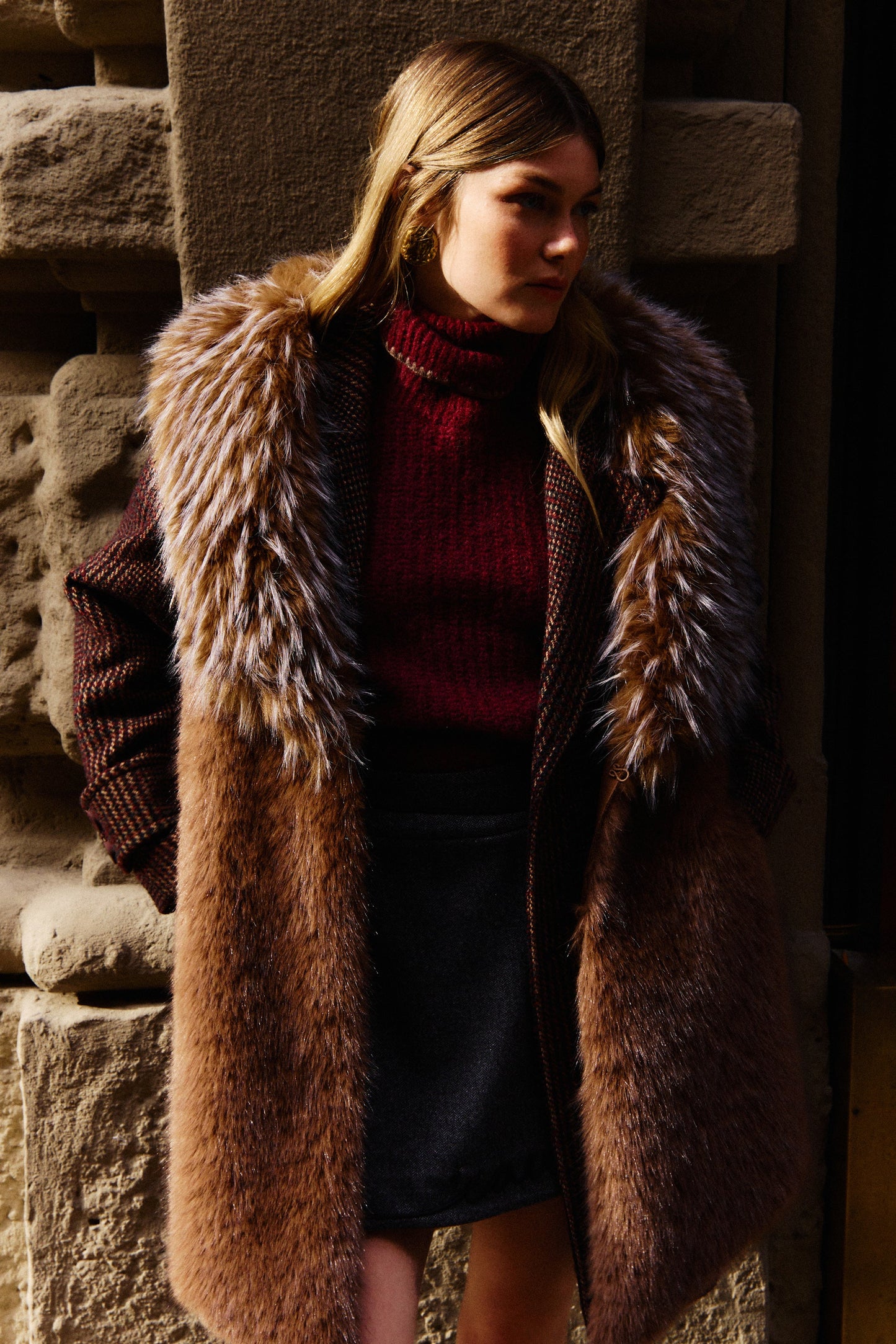 GILET IN ECOVOLPE PIUMA